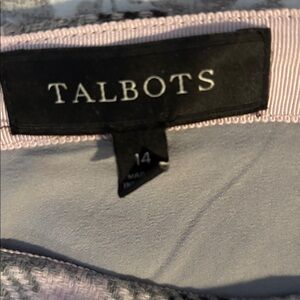 Talbots Gray and Pink Skirt